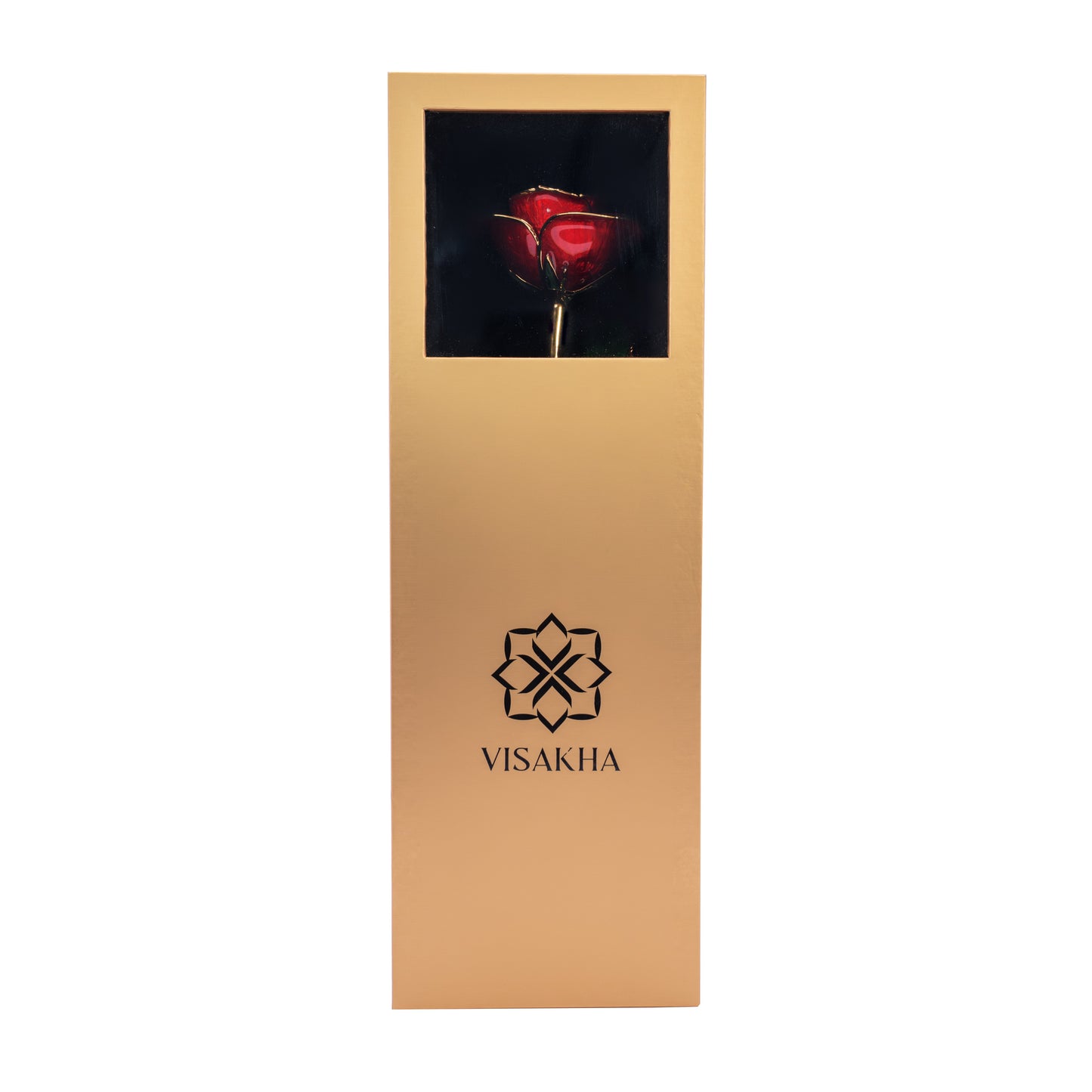 Crimsona, 24K Gold Dipped Natural Rose in Red – The Heartbeat of Forever