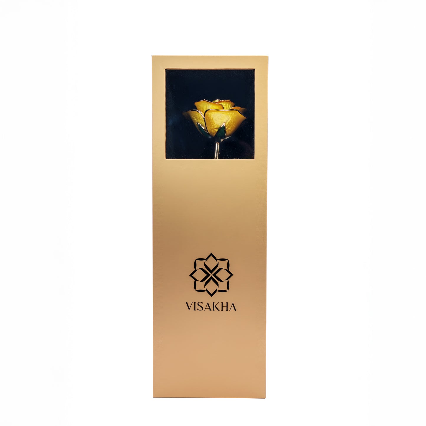 Luma, 24K Gold Dipped Natural Rose in Yellow - The Golden Glow of New Beginnings